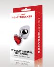 Whipsmart Heartbreaker 3" Heart Crystal Butt Plug - Red Sex Toy Product