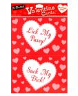 10 X-Rated Valentine Cards with Envelopes Sex Toy Product