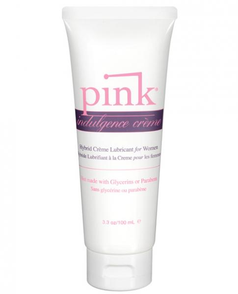 Pink Indulgence Hybrid Creme Lubricant 3.3oz Tube Sex Toy Product