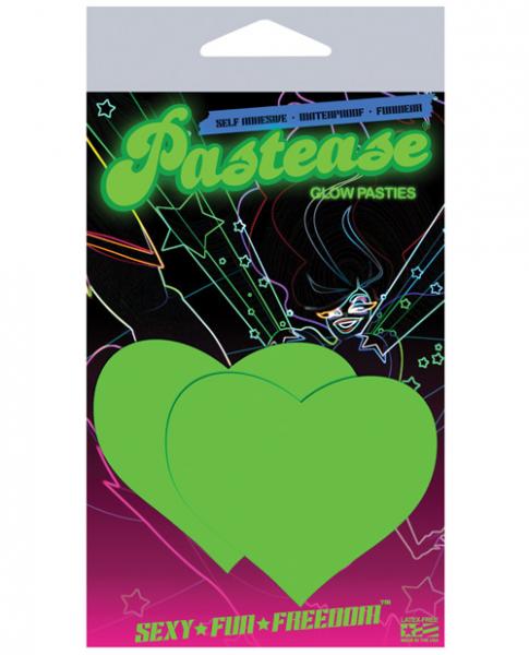Heart Glow In The Dark Pasties O/S Sex Toy Product