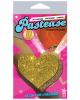 Pastease Gold Glitter Heart Pasties O/S Sex Toy Product Image 2