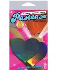 Pastease Hologram Heart Silver Pasties O/S Sex Toy Product