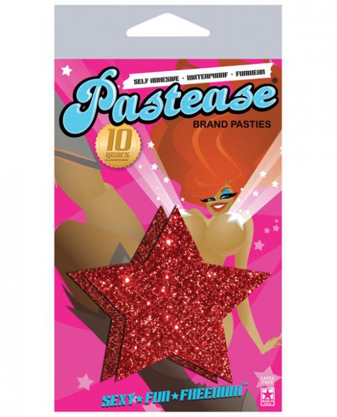 Rockstar Red Glitter Pasties O/S Sex Toy Product