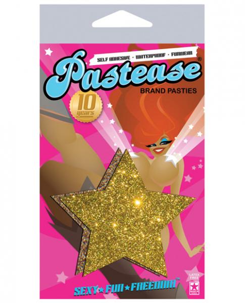 Gold Glitter Rock Star Pasties O/S Sex Toy Product