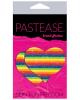 Pastease Glitter Rainbow Heart Pasties Sex Toy Product Image 2