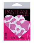 Pastease Premium Cow Print Glittery Velvet Heart - Pink Strawberry O/s Sex Toy Product