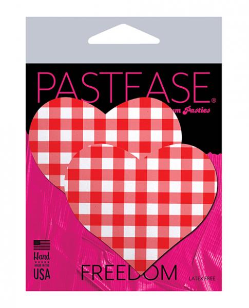 Pastease Premium Gingham Heart - Red O/s Sex Toy Product