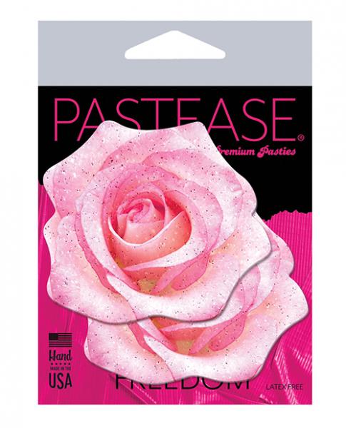 Pastease Premium Glitter Velvet Blooming Rose - Pink O/s Sex Toy Product