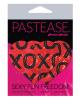 Pastease Glitter XOXO Heart Red Black O/S Pasties Sex Toy Product Image 2