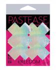 Pastease Holographic Plus X - Silver O/s Pack Of 2 Pair Sex Toy Product
