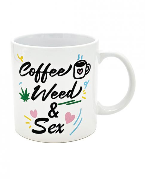 Attitude Mug Coffee, Weed & Sex - 22 Oz Sex Toy Product