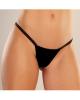 Adore Between The Cheats Velvet  Panty Black O/S Sex Toy Product Image 3
