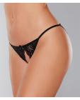 Adore Luv Web Strappy Open Front Panty Black O/s Sex Toy Product
