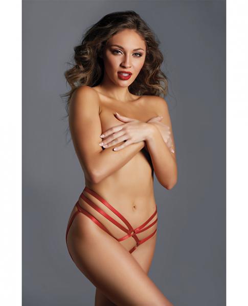 Adore The Only One Strappy Ouverte Panty Red O/s Sex Toy Product