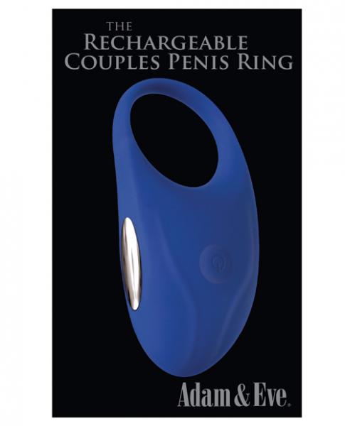 The Rechargeable Couples Penis Ring Blue Sex Toy Product