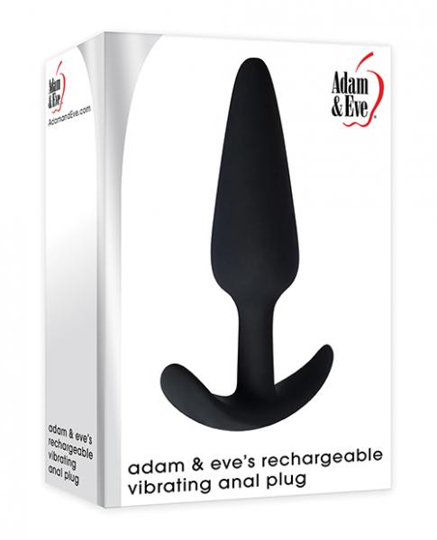 Adam & Eve's Rechargeable Vibrating Anal Plug - Black Sex Toy Product