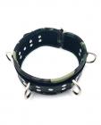 Sensual Sin Leather 5 D Rings Collar Camo Piping Sex Toy Product