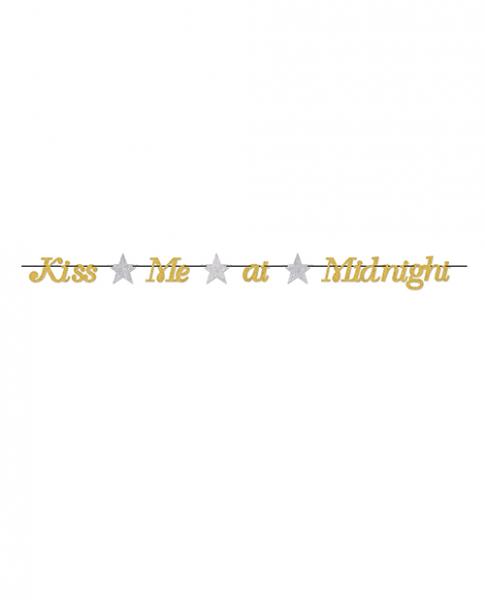 New Year's Kiss Me At Midnight Streamer - Gold/silver Sex Toy Product