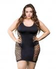 Beverly Hills Naughty Girl Center Band Net & Mesh Dress Black Qn Sex Toy Product