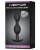 Pretty Love 4.92 inches Silicone Anal Plug with Ball Black Sex Toy Product Image 2