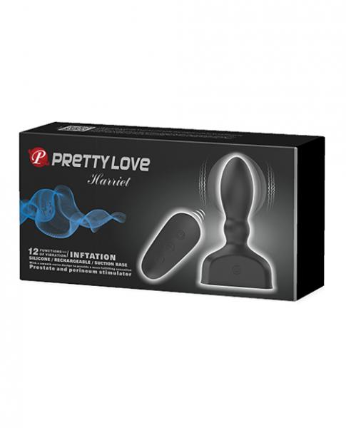 Pretty Love Harriet Inflating Butt Plug Black Sex Toy Product
