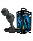 Mr. Play Silicone Anal Vibro Plug - Black Sex Toy Product