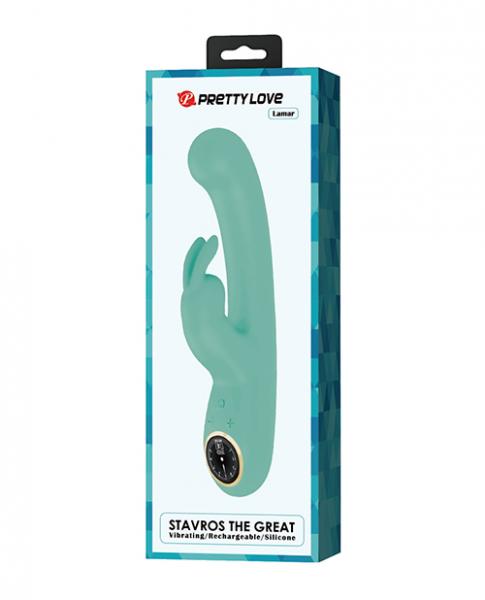 Pretty Love Lamar Led Digital Display Rabbit - Turquoise Sex Toy Product