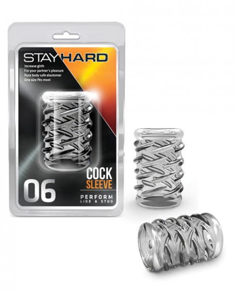 Stay Hard Cock Sleeve 06 Clear Sex Toy Product