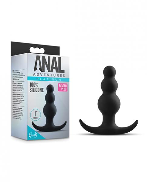 Blush Beaded Plug - Black Sex Toy Product