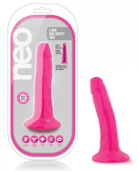 Neo 5.5 inches Dual Density Cock Neon Pink Dildo Sex Toy Product