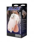 Blue Line 2" Silicone Mini Cock Cage With Ball Divider - White Sex Toy Product
