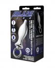 Blue Line 2.5" Stainless Steel Metal Tapered Butt Plug With Loop Hardware Sex Toy Product
