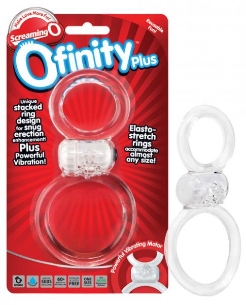 Screaming O Ofinity Plus Ring Clear Sex Toy Product