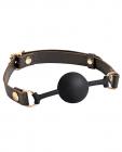 Spartacus Silicone Ball Gag - Brown Leather Strap 43mm Ball Sex Toy Product