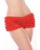 Ruffle Shorts Back Bow Detail Red O/S Sex Toy Product Image 1