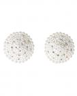 Pearl & Rhinestones Round Reusable Pasties - White O/s Sex Toy Product