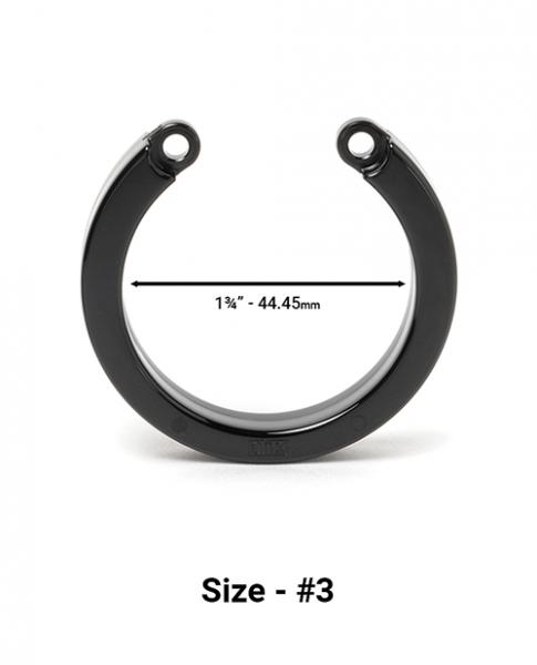 Cock Cage U-ring #3 - Black Sex Toy Product