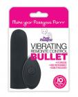 Pink Pussycat Vibrating Remote Control Bullet - Black Sex Toy Product
