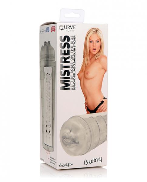 Curve Novelties Mistress Courtney Diamond Deluxe Clear Mouth Stroker Sex Toy Product