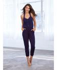 Soft Knit Jersey Sleepwear Jumpsuit Eggplant XL Sex Toy Product