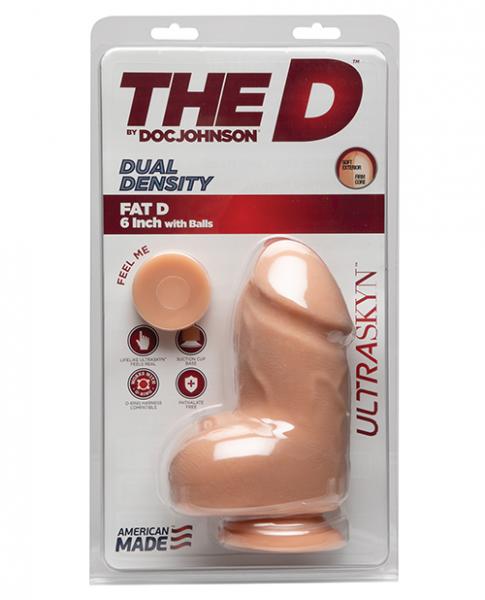 The D Fat D 6 inches With Balls Ultraskyn Beige Dildo Sex Toy Product