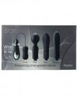 Dorr Mystic Switchable Head Vibe Black Set Of 4 Sex Toy Product