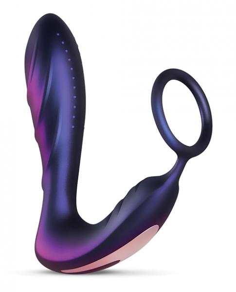 Hueman Black Hole Anal Vibrator W/cock Ring - Purple Sex Toy Product