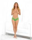 Elastic Criss Crotchless Bikini Neon Green O/s Sex Toy Product