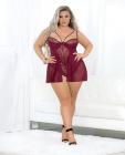 European Lace Teddy Babydoll Wine 2x Sex Toy Product