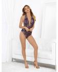 Two Tone Lace Halter Teddy Evening Meadow Lg Sex Toy Product
