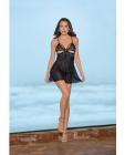 Sheer Strappy Back Babydoll Black Large Sex Toy Product