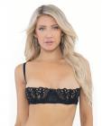 Lace Bra W/underwire Boning Cups Black 36 Sex Toy Product