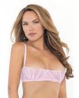 Lace Bra W/underwire Boning Cups Pink 36 Sex Toy Product