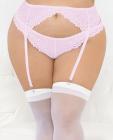 Lace Romance Garterbelt Pink 1x/2x Sex Toy Product
